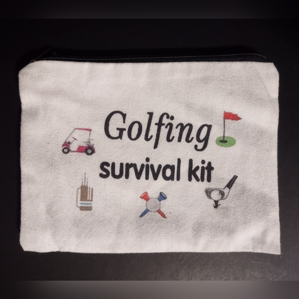 Golfing Survival Kit Makeup Bag